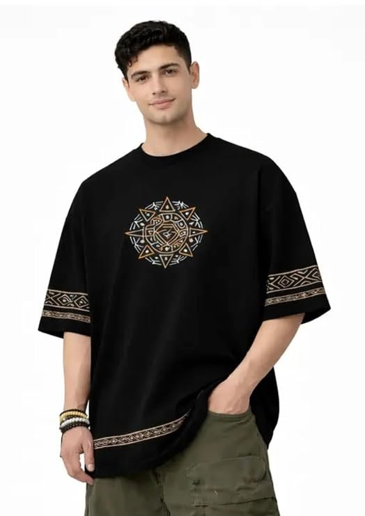 Vintage Statement Print T-Shirt Contemporary Casual Wear