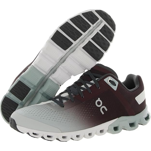 On Womens Cloudflow Wide 1 Sneaker Mulberry Mineral - Image 3