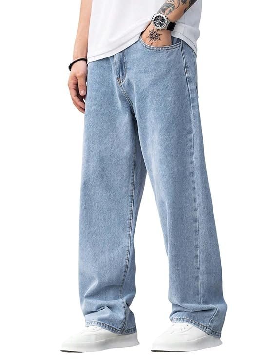 KOTTY Mens Regular Fit|Classic Design with Stylish Look |Day Comfort|Mide Rise Strachable Jeans Light Blue