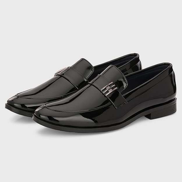 Centrino Formal Shoes for Men | Slip-On Dress Shoes with Cushioned Insole | Comfortable & Stylish Non Lace-Up Design for Office (9705) - Image 3