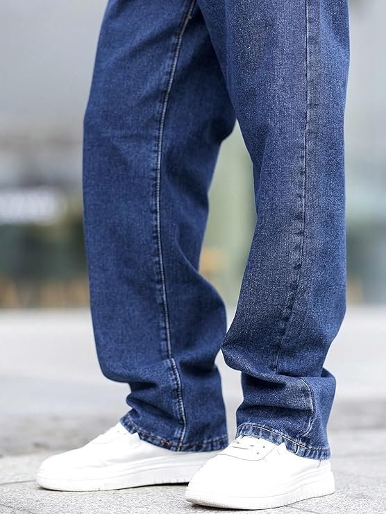 KOTTY Mens Regular Fit|Classic Design with Stylish Look |Day Comfort|Mide Rise Strachable Jeans Dark Blue - Image 3