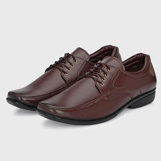 Centrino Formal Shoes for Men | Lace-Up Derby Shoes | Comfortable Stylish Dress Shoes for Office, Business Casual & Special Occasions (8604) Brown - Image 3