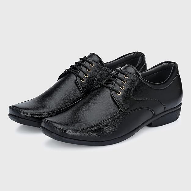 Centrino Formal Shoes for Men | Lace-Up Derby Shoes | Comfortable Stylish Dress Shoes for Office, Business Casual & Special Occasions (8604) Black - Image 3