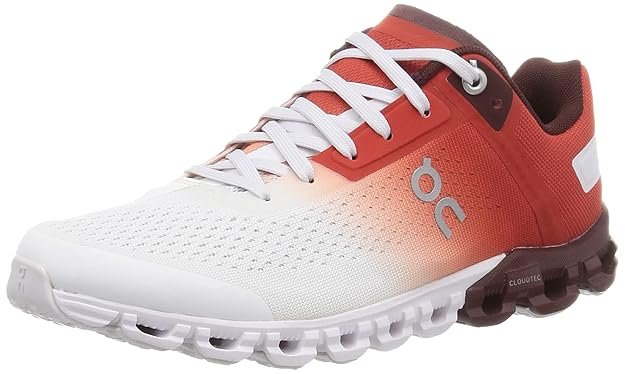 On Womens Cloudflow Wide 1 Sneaker Rust White