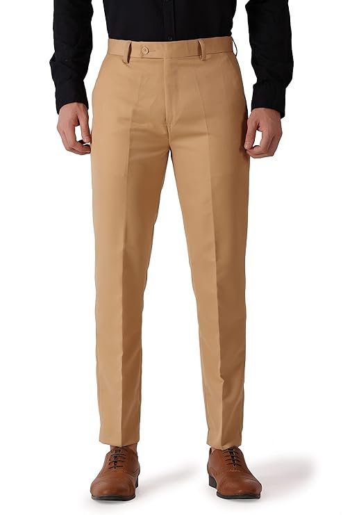 MALENO Men's Casual Trousers for Men | Slim Fit Trousers for Men |Trousers for Men | Men Formal Pant