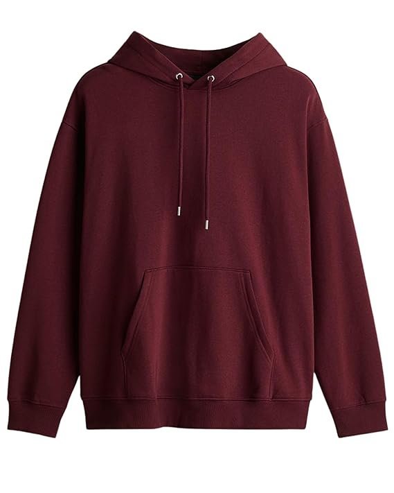 Glowic Men?s Hoodie | Oversized Stylish Sweatshirt for Winter Wear | Trendy Casual Hoodie for Men | Perfect for Gym, Travel, Streetwear Fashion Maroon