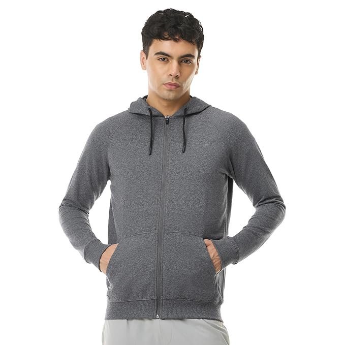 Boldfit Sweatshirt for Man Zipper Hoodies Jackets for Men Stylish Latest Hoodies Man Winter Wear Pullover Casual Sweat Shirt Travel Office Outdoor Cotton Blend with Pockets Full
