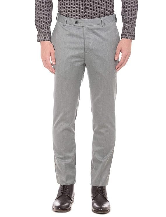 Arrow Men's Tapered Formal Trousers
