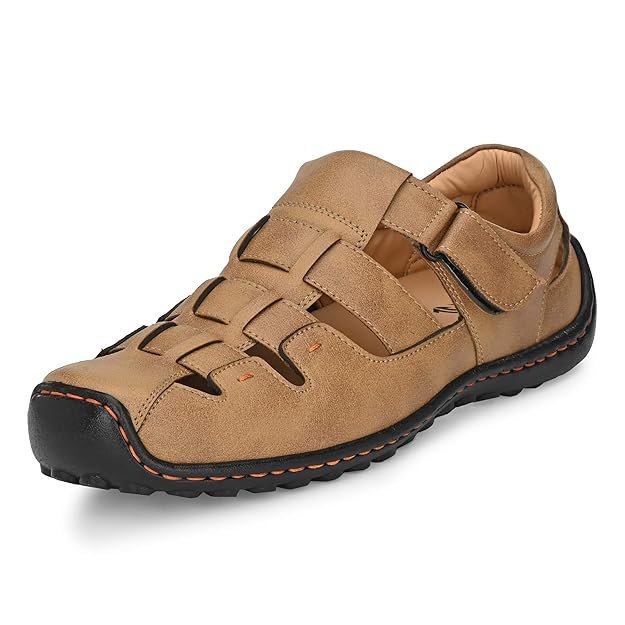 Centrino Sandals for Men | Casual Fisherman Sandal for Office & Everyday Comfort | Cushioned Grip Insole for All-Day Walking Support | Lightweight & Stylish Sandal for Travel and Outdoor Wear (6114)